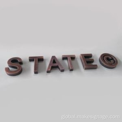 Laser Cutting Metal Letter Brushed Laser Cutting Metal Letter Factory
